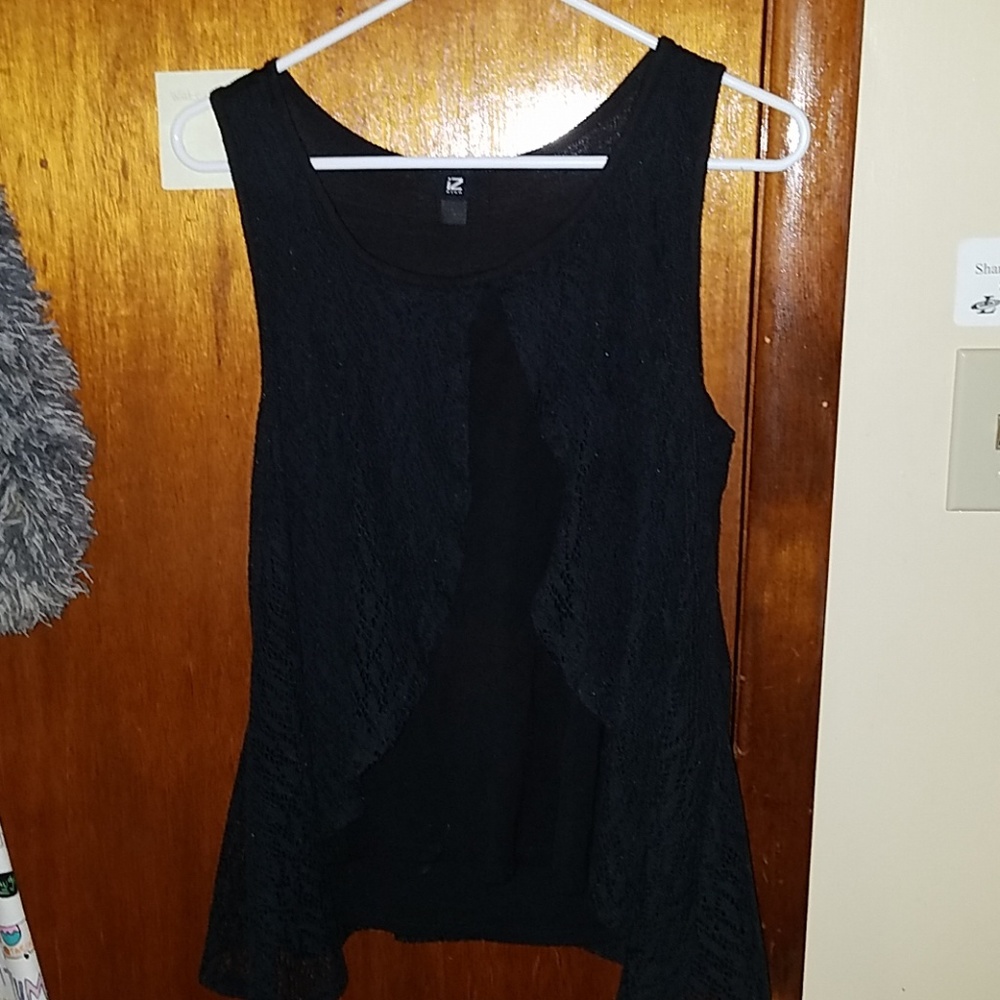Black tank top